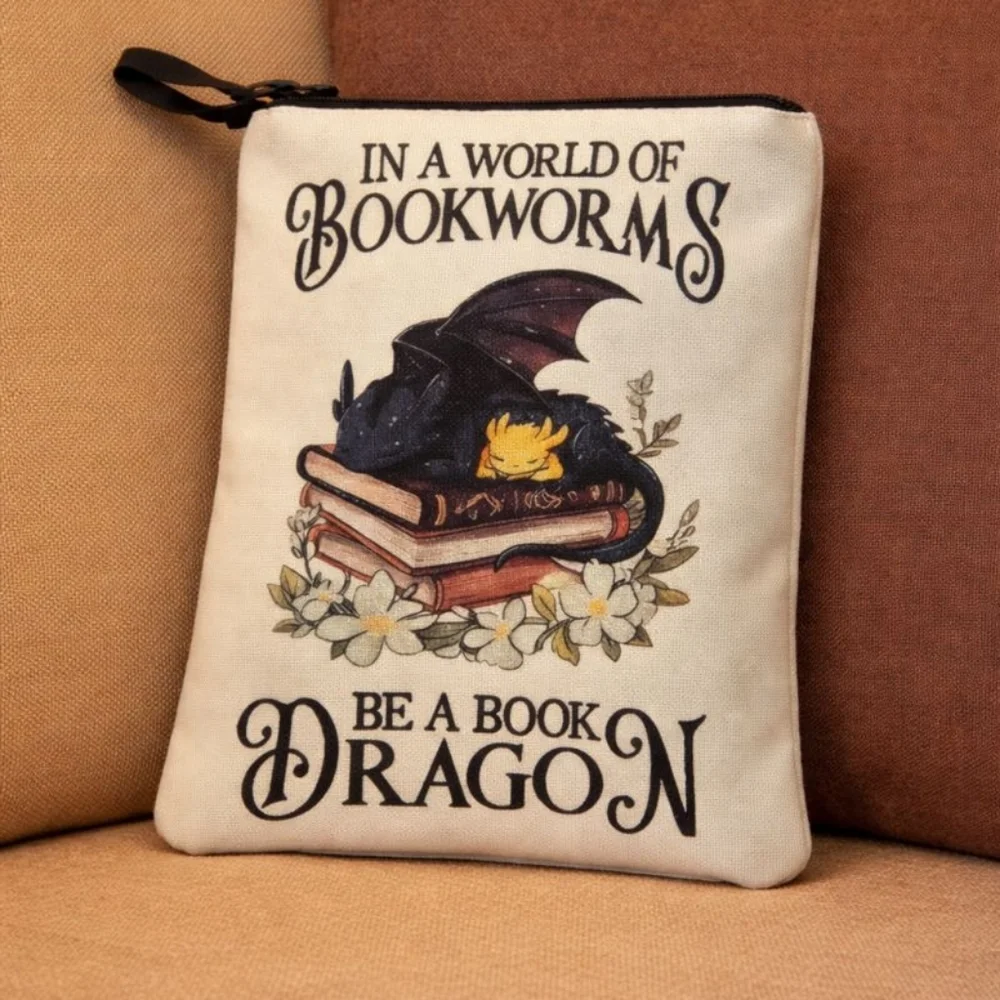 NWT No Worms Just Dragons Zippered Pouch
